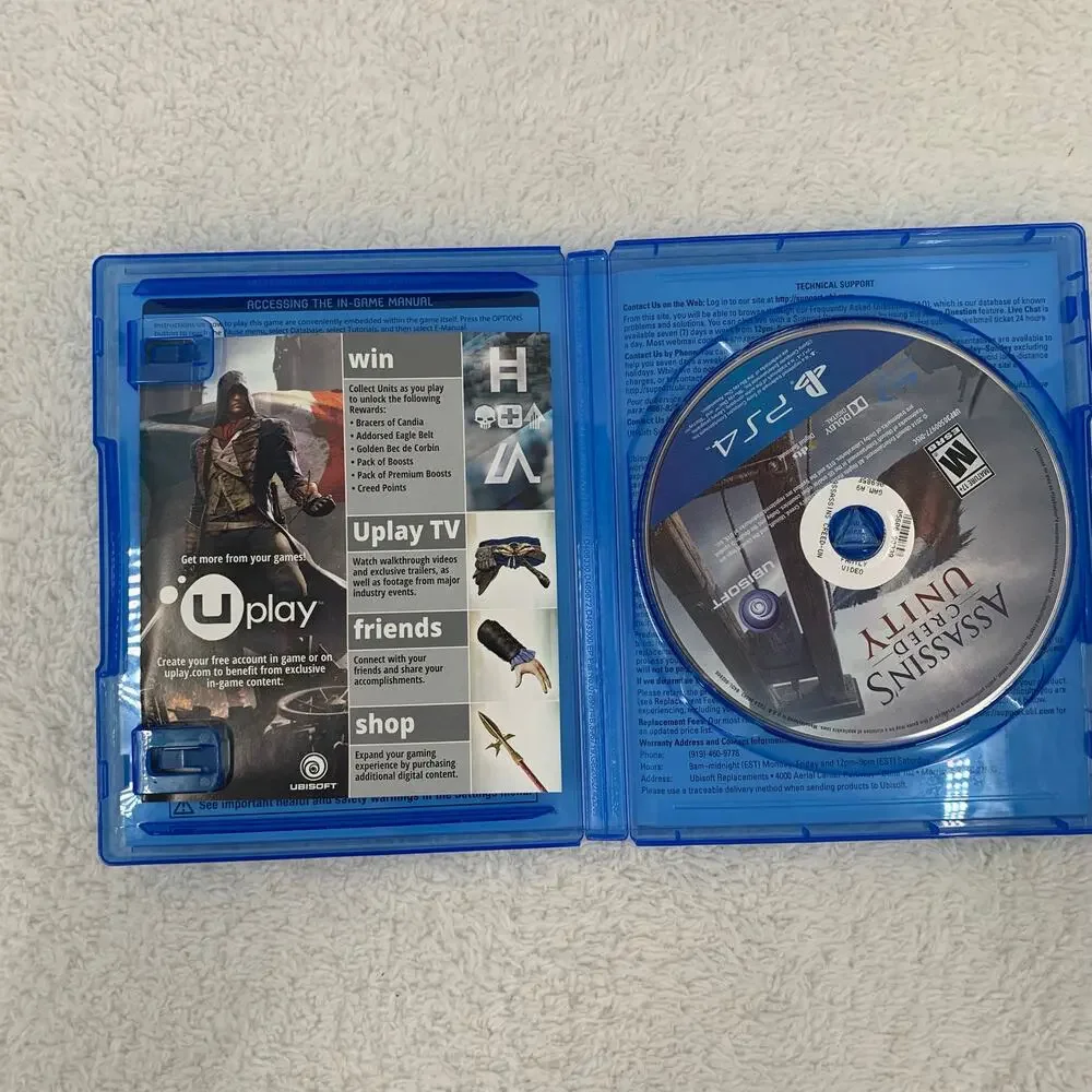 Assassins Creed Unity PS4 Game 2014 Limited Edition Sony PlayStation 4 Tested